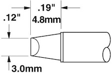 Solder Tip, Smart Heat PowerTips, STTC-113Metcal  